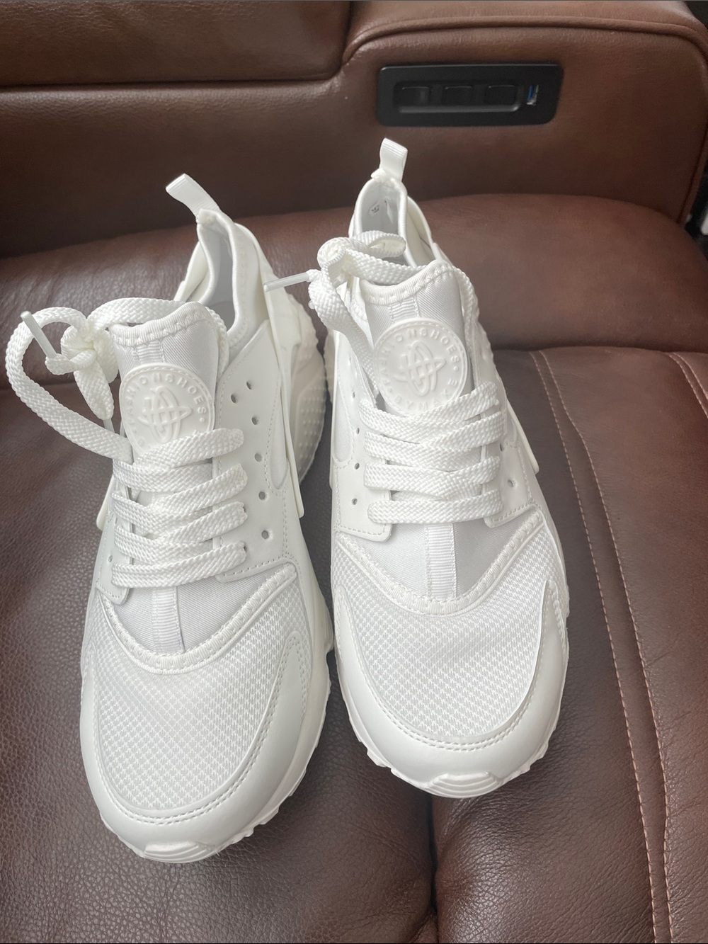 New -White Men’s Athletic Sneakers - Minimal Trail Runner Style size 45